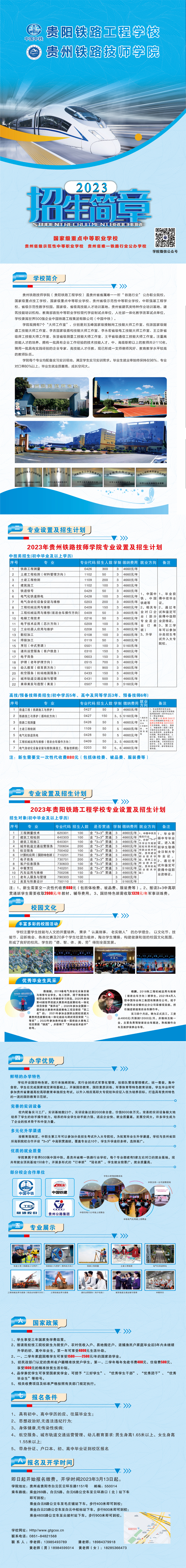 2023年贵州铁路技师学院（贵阳铁路工程学校）招生简章